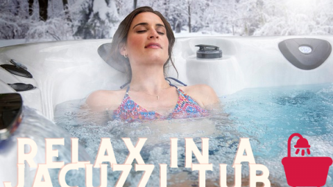 Relax in a jacuzzi tub, hot and cold water