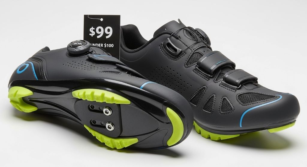Budget cycling shoes with stiff soles and secure closures for performance riding under $100