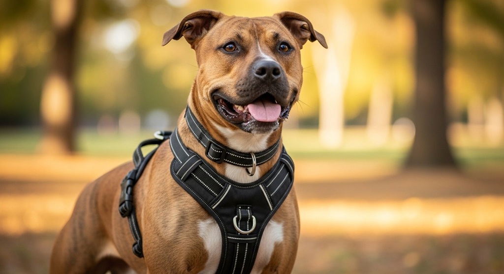 Comparison of front clip and back clip dog harness design