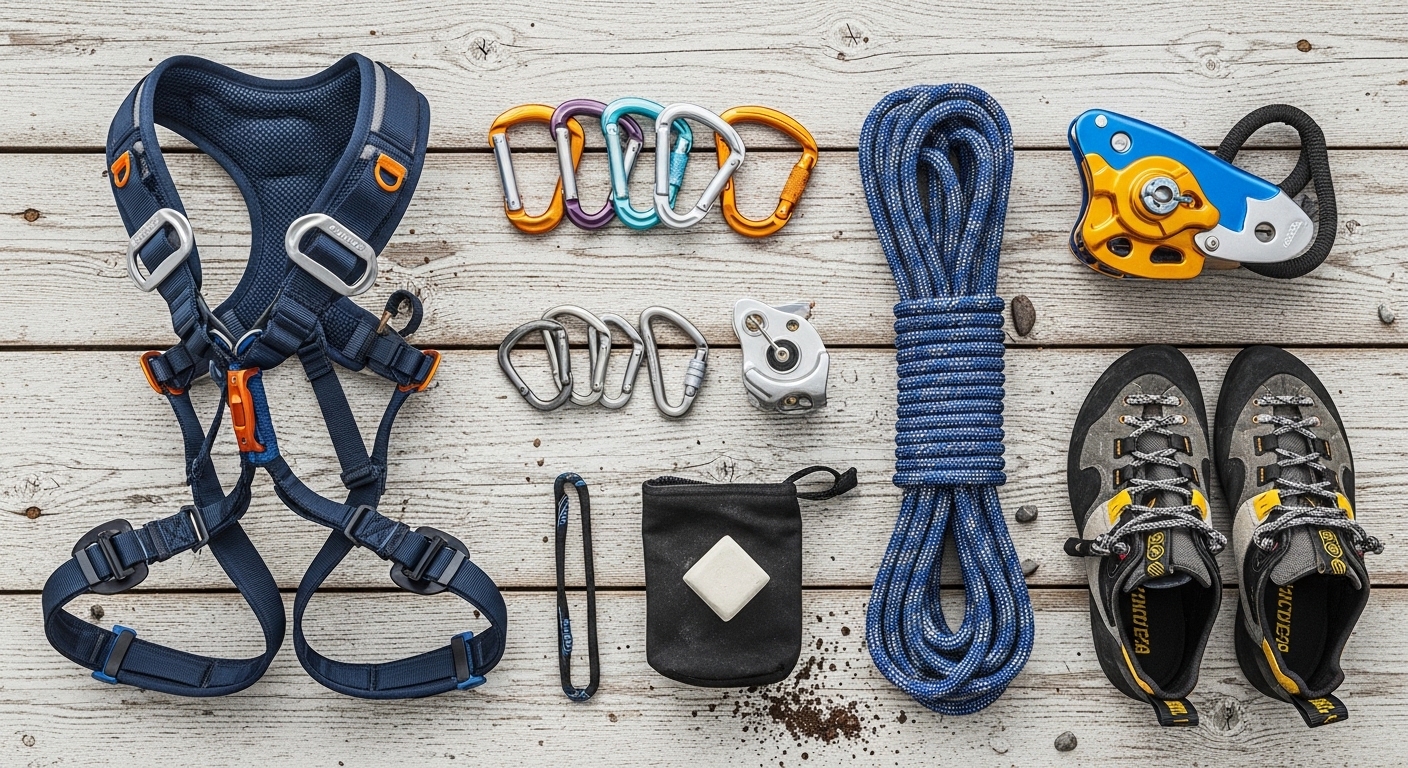 Cheap mountaineering gear comparison table for beginner climbers